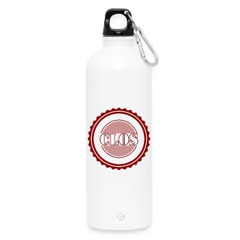 Clos - Gourde en inox avec mousqueton 750 ml - blanc - Devant
