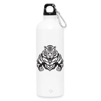 Gymnase Tiger - Gourde en inox avec mousqueton 750 ml - blanc - Devant