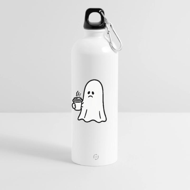 Geist Kaffee Halloween Süßes oder Saures Trinkflasche mit Karabiner 750 ml