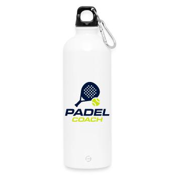 Design du maillot du Padel Coach Sports Club - Gourde en inox avec mousqueton 750 ml - blanc - Devant