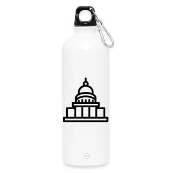 Regierung - Trinkflasche mit Karabiner 750 ml - Weiß - Vorne