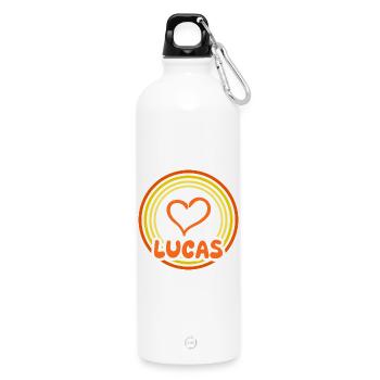 Lucas - Trinkflasche mit Karabiner 750 ml - Weiß - Vorne