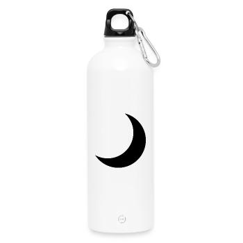Halbmond - Trinkflasche mit Karabiner 750 ml - Weiß - Vorne