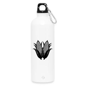 Hühneraugen - Trinkflasche mit Karabiner 750 ml - Weiß - Vorne