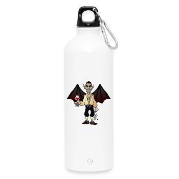 Vampir - Trinkflasche mit Karabiner 750 ml - Weiß - Vorne