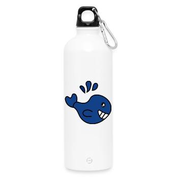 GELIEBTE. MEISTER. LEHRER. SCHULE - Trinkflasche mit Karabiner 750 ml - Weiß - Vorne