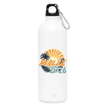 Malle 2026 - Water Bottle with carabiner 750 ml - white - Front