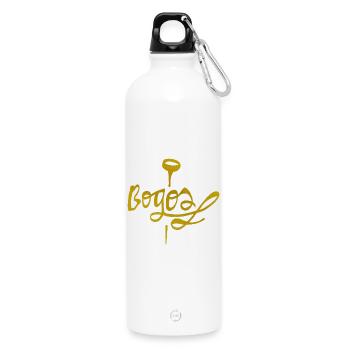 Bogos - Trinkflasche mit Karabiner 750 ml - Weiß - Vorne