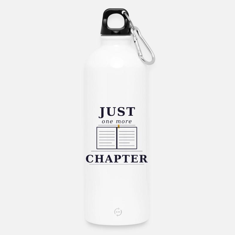 Juste un chapitre de plus - Gourde en inox avec mousqueton 750 ml - blanc