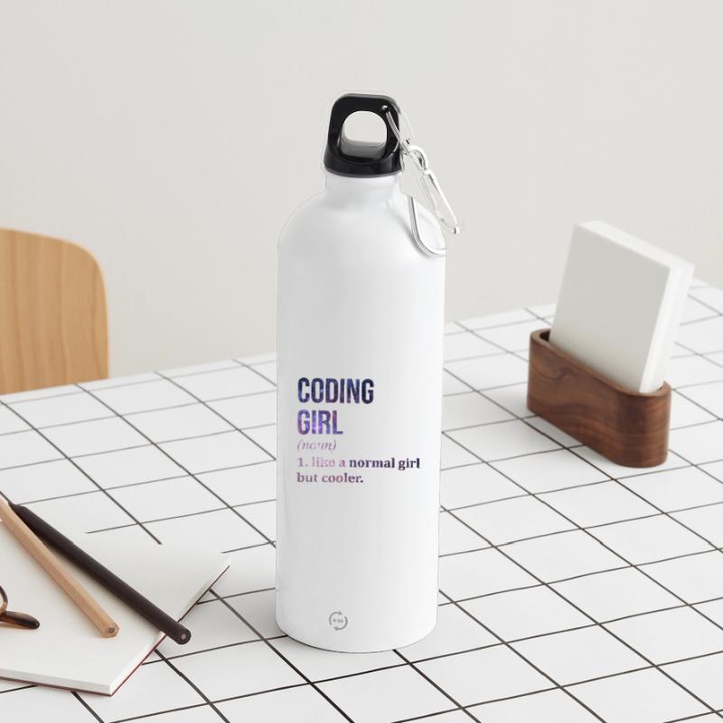 Codierung Codierung Codierung Trinkflasche mit Karabiner 750 ml