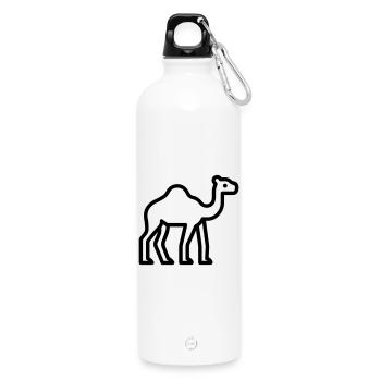 Kamel - Trinkflasche mit Karabiner 750 ml - Weiß - Vorne