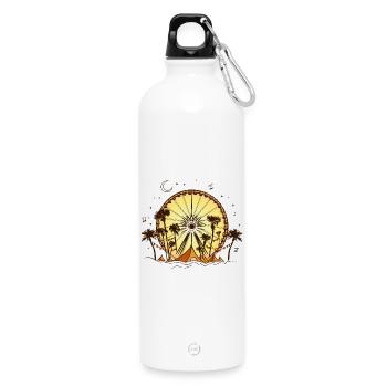Festival de musique Festival de musique - Gourde en inox avec mousqueton 750 ml - blanc - Devant