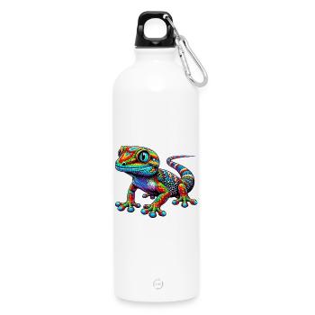 Gecko - Trinkflasche mit Karabiner 750 ml - Weiß - Vorne