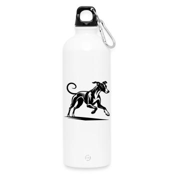 Galgo - Trinkflasche mit Karabiner 750 ml - Weiß - Vorne