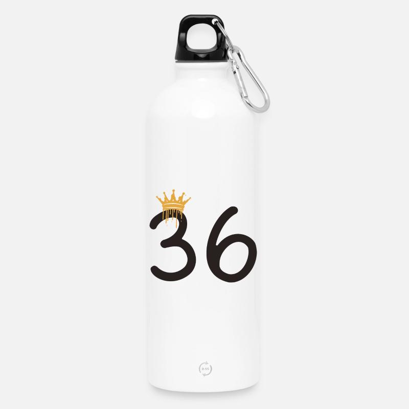 36 - Trinkflasche mit Karabiner 750 ml - Weiß