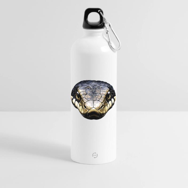 serpent, python, cobra, serpent à sonnettes, serpents Gourde en inox avec mousqueton 750 ml