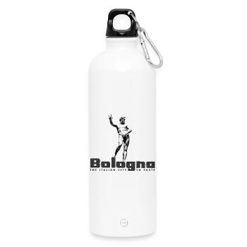 Bologna to Taste - Water Bottle with carabiner 750 ml - white - Front