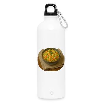 Olivje Salat - Trinkflasche mit Karabiner 750 ml - Weiß - Vorne