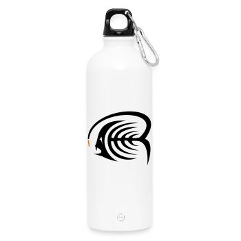 Frogfish - Water Bottle with carabiner 750 ml - white - Front