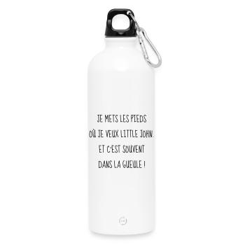 Cinéma / Citation / Série télé / Geek - Gourde en inox avec mousqueton 750 ml - blanc - Devant