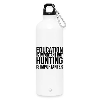 Hunting - Water Bottle with carabiner 750 ml - white - Front