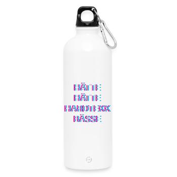 Hardtekk Tekk - Water Bottle with carabiner 750 ml - white - Front