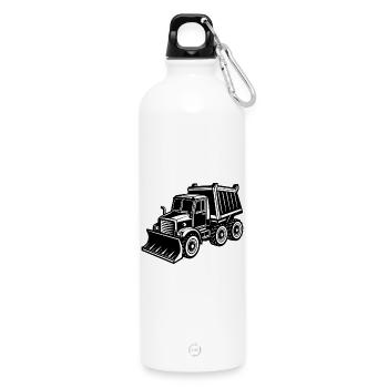 Chasse-neige - Gourde en inox avec mousqueton 750 ml - blanc - Devant