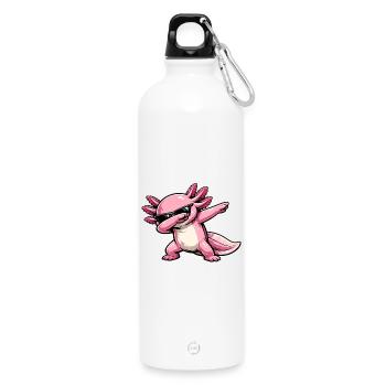 Axlotl en dabing - Gourde en inox avec mousqueton 750 ml - blanc - Devant