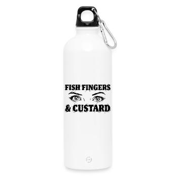 Fish Fingers - Trinkflasche mit Karabiner 750 ml - Weiß - Vorne