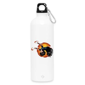 Backflip Anime Manga Figur - Trinkflasche mit Karabiner 750 ml - Weiß - Vorne