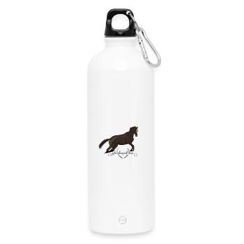Fille cheval - Gourde en inox avec mousqueton 750 ml - blanc - Devant
