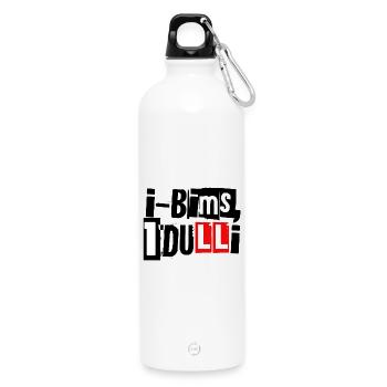 i-Bims, 1 Dulli - Trinkflasche mit Karabiner 750 ml - Weiß - Vorne