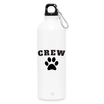 Crew Dog - Trinkflasche mit Karabiner 750 ml - Weiß - Vorne