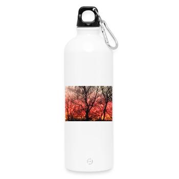 Abendrot - Trinkflasche mit Karabiner 750 ml - Weiß - Vorne