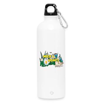 MILK & HONEY - Trinkflasche mit Karabiner 750 ml - Weiß - Vorne