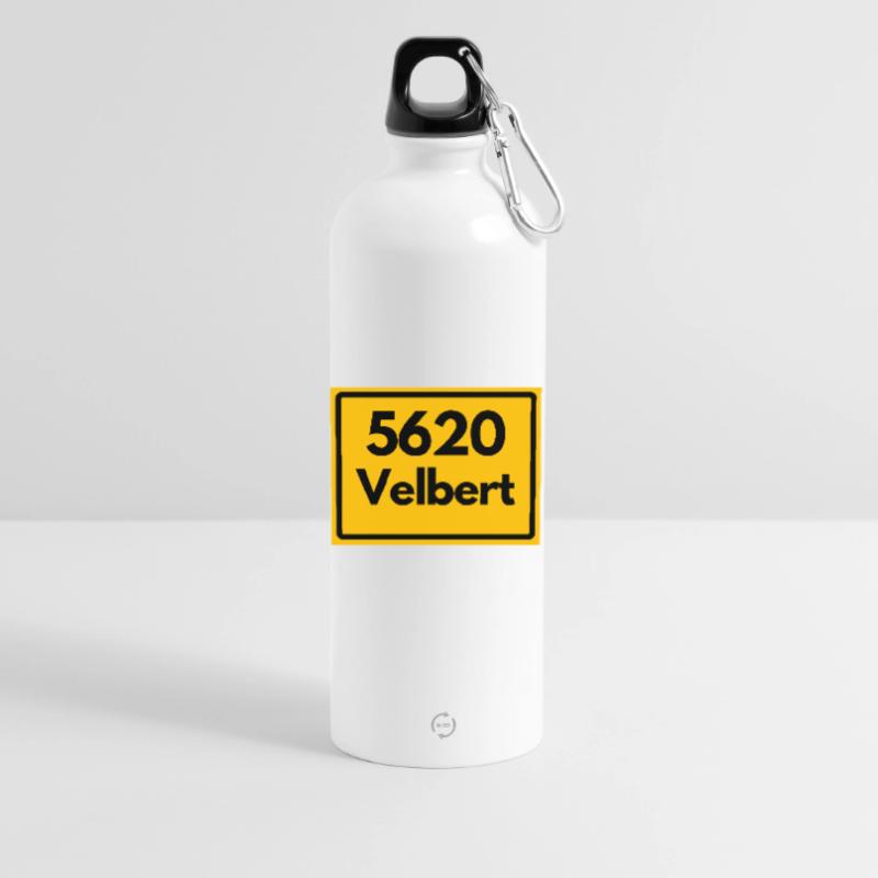 OLD POSTCODE POSTCODE RETRO 5620 VELBERT NRW Water Bottle with carabiner 750 ml