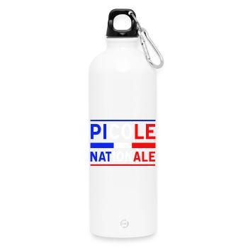 Picole Nationale nouveau design - Gourde en inox avec mousqueton 750 ml - blanc - Devant