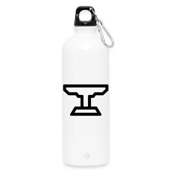 anvil - Water Bottle with carabiner 750 ml - white - Front