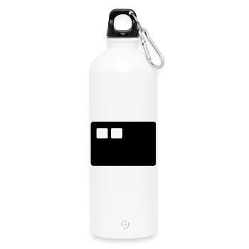 Carte de crédit - Gourde en inox avec mousqueton 750 ml - blanc - Devant