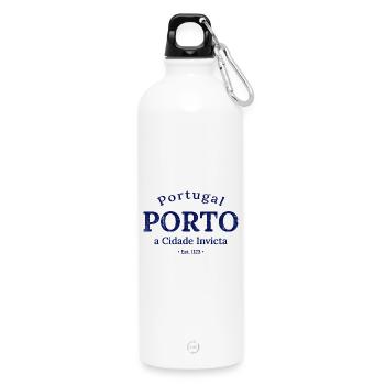 Porto a Cidade Invicta Est 1123 - Gourde en inox avec mousqueton 750 ml - blanc - Devant