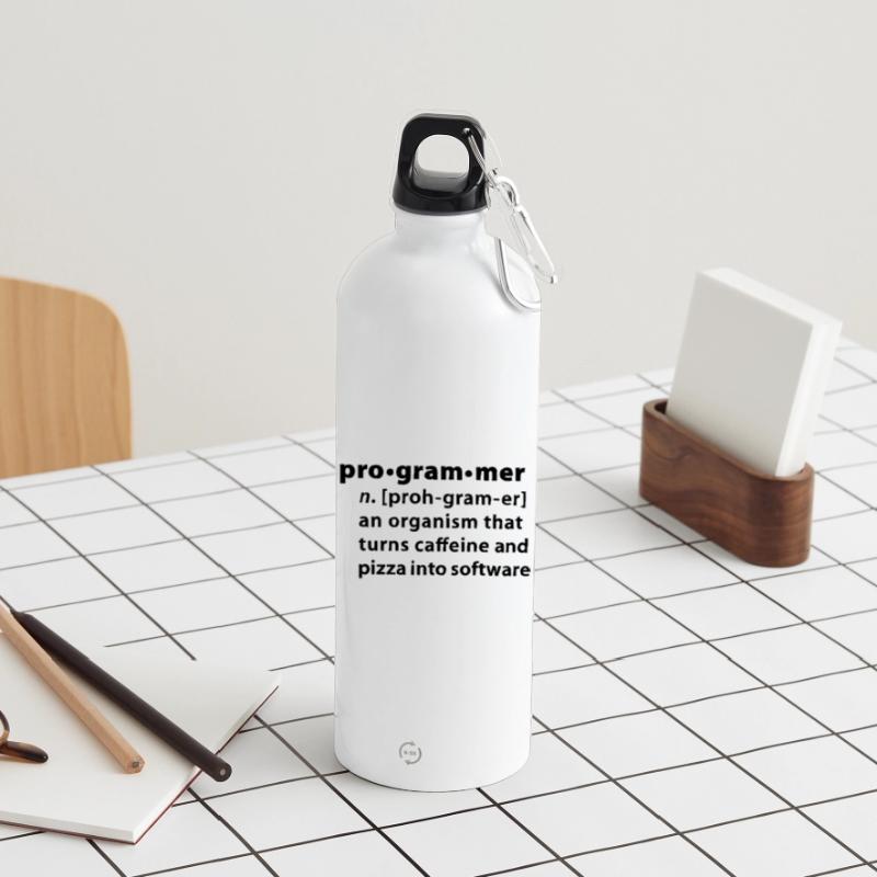 Programmer dictionary definition Water Bottle with carabiner 750 ml