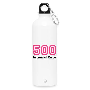 Error 500 | Fehler | Errormessage - Gourde en inox avec mousqueton 750 ml - blanc - Devant