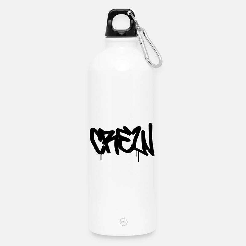 CREW - Trinkflasche mit Karabiner 750 ml - Weiß
