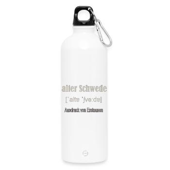 Alter Schwede  - Trinkflasche mit Karabiner 750 ml - Weiß - Vorne