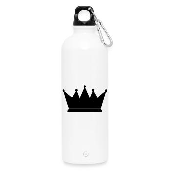 Crown - Water Bottle with carabiner 750 ml - white - Front