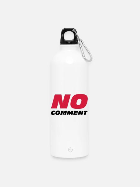 No Comment - Gourde en inox avec mousqueton 750 ml - blanc