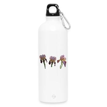 Iris - Gourde en inox avec mousqueton 750 ml - blanc - Devant