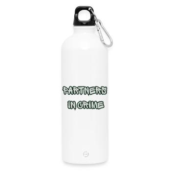 Partners in Crime Graffiti - Water Bottle with carabiner 750 ml - white - Front