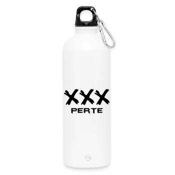 XXX - perte - Gourde en inox avec mousqueton 750 ml - blanc - Devant