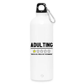 Adulte ridicule ne recommanderait pas Witziges - Gourde en inox avec mousqueton 750 ml - blanc - Devant